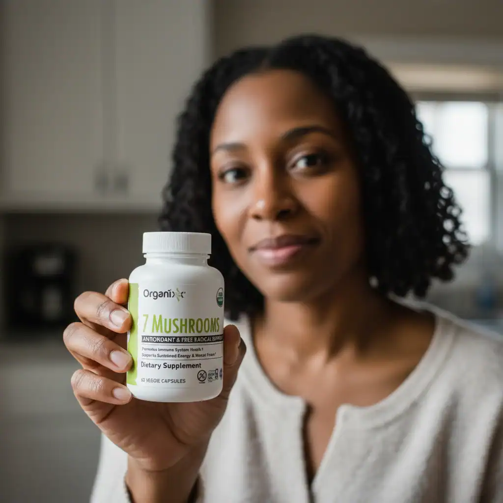 Happy Yerba Complex customer holding product