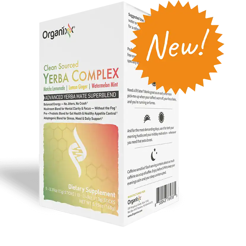Yerba Complex - Clean Energy with Natural Caffeine, Mushrooms, and Probiotics