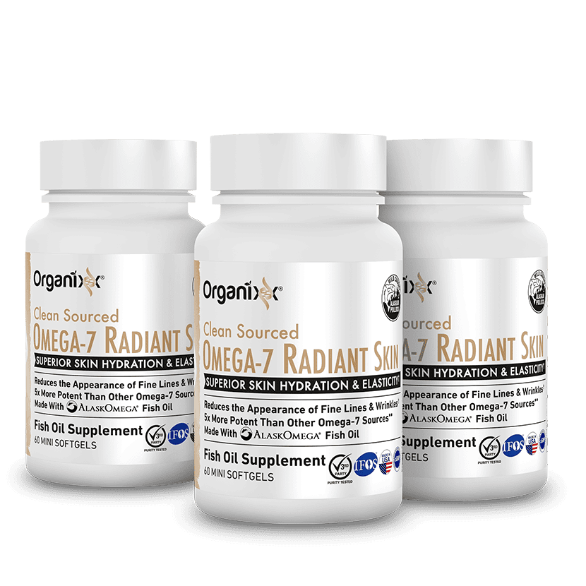 Organixx Omega-7 Radiant Skin — 3 bottles
