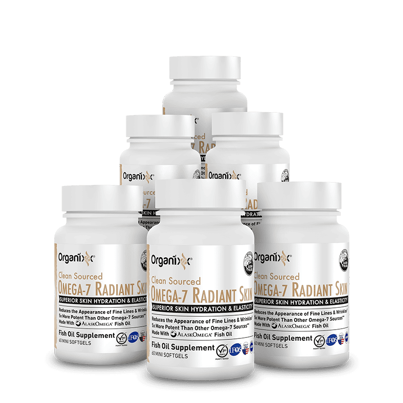 Organixx Omega-7 Radiant Skin — 6 bottles