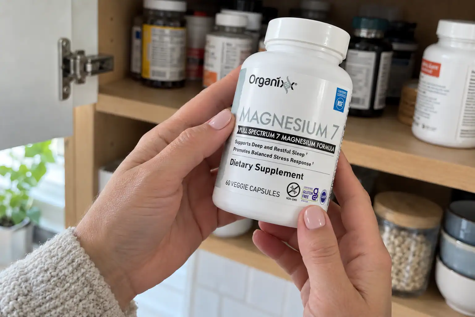 Magnesium 7 bottle at home